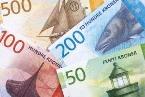 Bilde av norske sedler