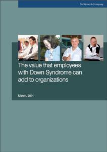 Bilde av rapporten "The value that emplyees with Down syndrome can add to organizations.